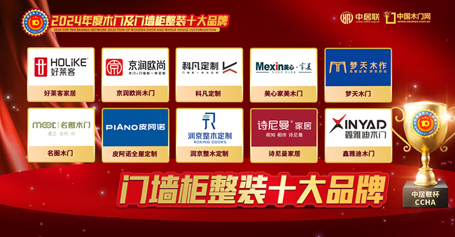 中居联杯·2024年度门墙柜整装十大品牌